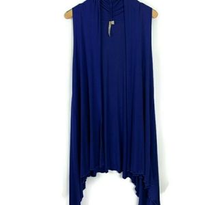 Comfy USA Vest S Small Long Open Front Lagenlook S